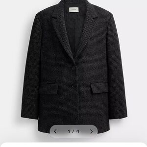 Coach Black Textured Blazer